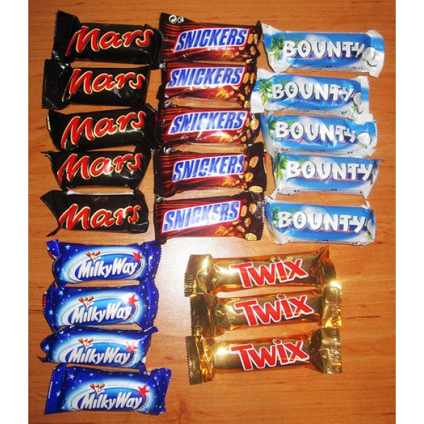 Bounty - snickers - mars - twix chocolates Import Export