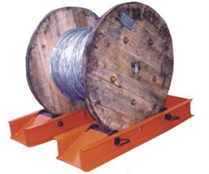 Track type cable drum jacks