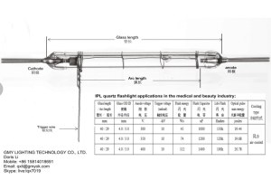 IPL Xenon flash tube