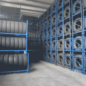 Tire storage racks