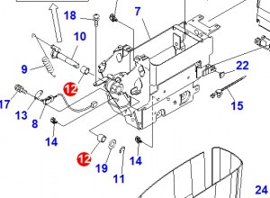 Supply komatsu PC200-7 on the left side of the work station of bearings