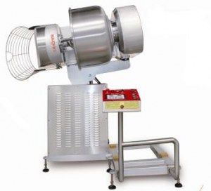 Automatic tipping dough mixer