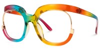 Eduarda - Lunettes carrées multicolores | Vooglam