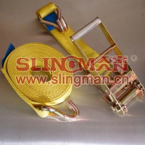 High quality 75mm-100mm 10ton ratchet lashing straps tie down web lashing acc.to Europe...