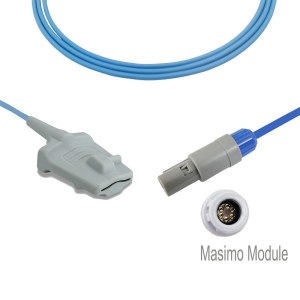 A1315-SA129PU Mindray Compatible Adult Soft Tip Sensor with 260cm Cable 6-pin