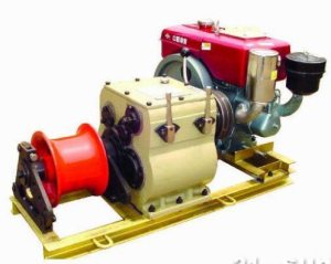 Electric transmission line cable winch