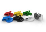 Ferrite Flat Pot Magnet with Clip in Different Colors