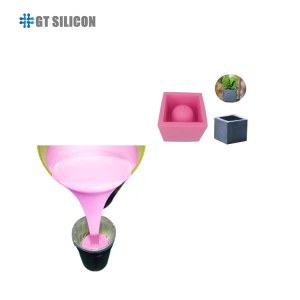 DIY flower pot rtv-2 tin cure liquid silicone rubber silicone gypsum grc concrete mold