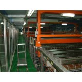 Vertical copper nickel chrome electroplating line for hardware