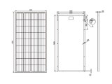 160W Poly Solar Panel With 36 Pieces Solar Cells