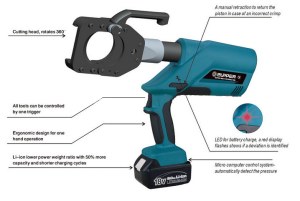 EZ-85 battery powered armoured Cable Cutter