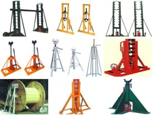 5 ton , 10 ton Hydraulic Cable Drum Jacks / Cable Jack Stand