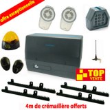 Kit coulissant 24V - 350kg - jusqu’à 8 mètres d'ouverture + une deuxième télécommande...