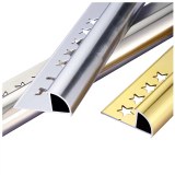 Anti-rust stainless steel 304 tile edge trim for bathroom marble wall