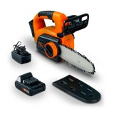 SuperHandy Mini Electric Chainsaw - 8" Bar 20V 2Ah Li-Ion Cordless Battery System (Orange)