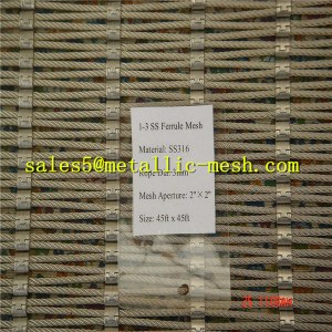 Clamp steel rope mesh,wire net fence