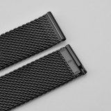 BLACK MESH BAND IN STAINLESS-STEEL MANUFACTURER