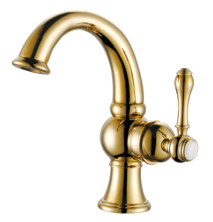 European style Bathroom sink brass mixer