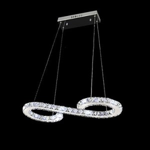 New Upligh Chrome Ceiling lamp 5 Candle light Acrylic Fixture Chandelier Pendant