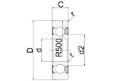 LR6000-2RSR Cam Roller