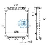 High Performance Truck Radiator For Daf Lf55(01-) Oem: 1403169/1407723