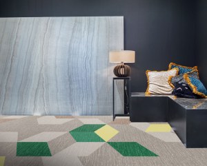 Multi Cut Mid Century Modern Office Carpet