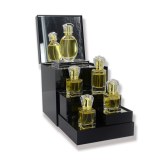 Cosmetics Display Box Mirror Surface Acrylic Perfume Display Stand With Fold