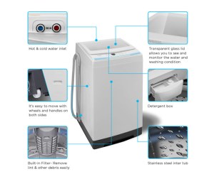 Comfee 1.6 Cu.ft Automatic Portable Washing Machine