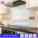 Kitchen Contemporary Modern Silkscreen White Lacquered 4mm Glass Splashbacks