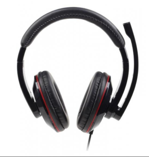 Gembird Casque - Arceau - Appels et musique - Noir - Binaural - 2 m MHS-U-001