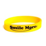 Custom Yellow Silicone Rubber Bracelets Wholesale