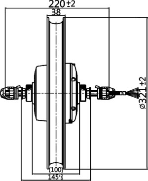 Ebike Brushless Motor