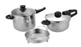 Hotsale ASB2204+6L Model Stainless Steel Pressure Cooker Set Nonstick