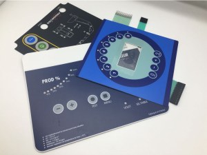 Illuminated LED Membrane Switch with LED Insert