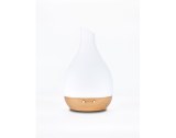 Ella-Wooden Base Art White Ultrasonic Diffuser With Light