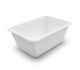 1000 ml Water Resistant Disposable Biodegradable Takeaway Bagasse Fiber Square Food Con...