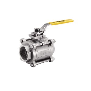 GKV-132L Ball Valve, 3 Piece, Threaded Connection, Full Port