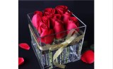 CLEAR ACRYLIC ROSE FLOWER BOX WHOLESALE