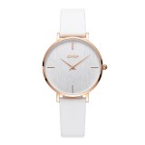 FEATURES OF SS552-01 ROSE GOLD WOMEN'S WATCH WITH LEATHER STRAP