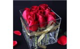 CLEAR ACRYLIC ROSE FLOWER BOX WHOLESALE