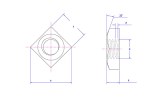 ANSI/ASME B18.2.2 Square Nuts