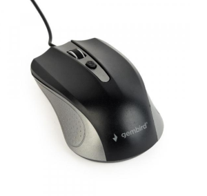 Gembird Souris optique, USB, gris espace/noir - MUS-4B-01-GB