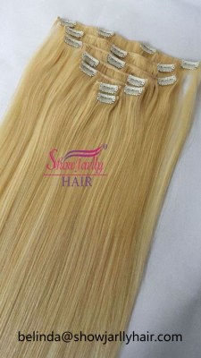 Clip in hair extensions