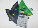 Illuminated Membrane Switch with 7 Segment Display