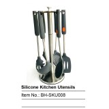 Silicone Utensils With Stainless Steel Handle