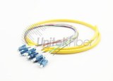 LC 12 Colorful Bulk Pigtails Single Mode Multi Mode Corning Fiber