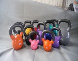 12kg Cast Iron Vinyl Coated Kettlebell