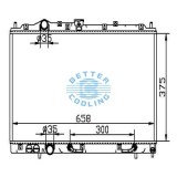 AUTO RADIATOR FOR MITSUBISHI MIRAGE 97-02 DPI: 1907