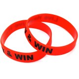 Red Rubber Bracelets Wholesale