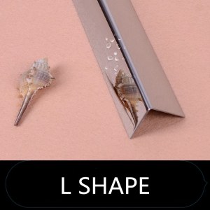 Hot sale decorative stainless steel angle l shaped tile trim